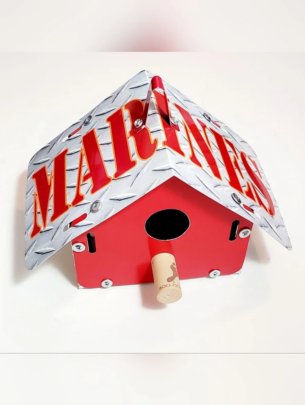 Marines Corps License Plate Handmade Hanging Bird Feeder Unique Gift